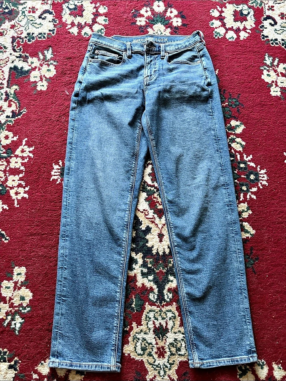 American Eagle AE Stretch Straight Leg Blue Jeans